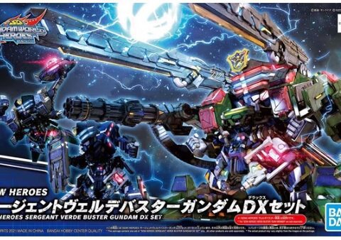 BANDAI 77339 SDW Heroes Sergeant Verde Buster Gundam DX Set