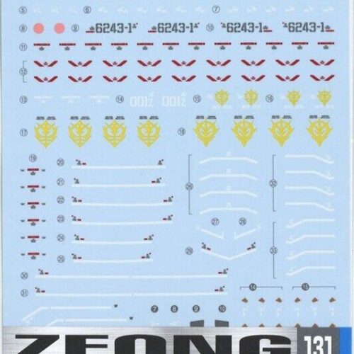 GUNDAM DECAL 131 RG ZEONG scala 1:144 BANDAI 78423