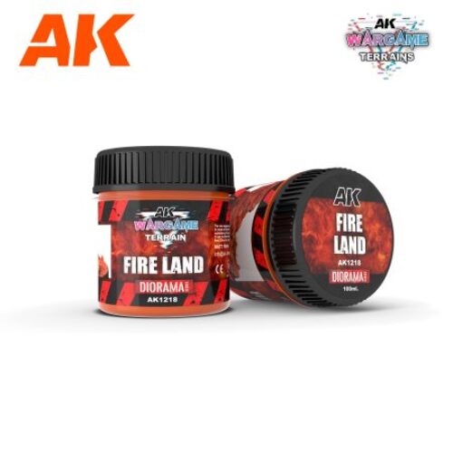 AK1218 FIRE LAND – WARGAME TERRAINS – 100ML AK INTERACTIVE