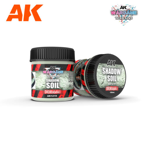 AK1219 SHADOW SOIL – WARGAME TERRAINS – 100ML AK INTERACTIVE