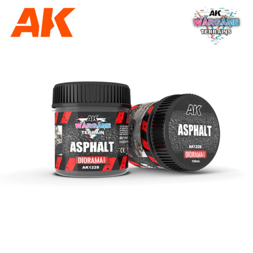 AK1228 ASPHALT  – WARGAME TERRAINS – 100ML AK INTERACTIVE