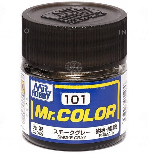 C-101 Gunze Lacquer smalto SMOKE GRAY/GRIGIO FUMO | LUCIDO | PRIMARIO |  10ml colore modellismo