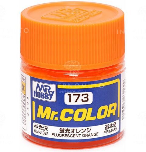 C-173 Gunze Lacquer smalto FLUORESCENT ORANGE/ARANCIO FLUO | SEMILUCIDO |  10ml colore modellismo