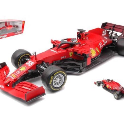 FERRARI F1 SF21,N 55 Carlos Sainz- Scala 1:18 Bburago 18-16809 #55