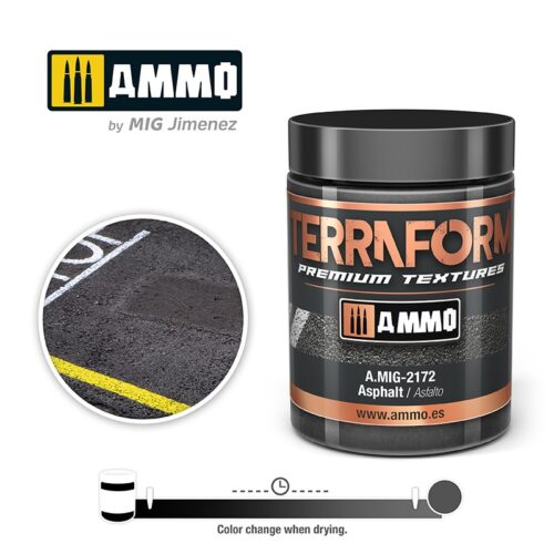 AMIG2172 Pasta Acrilica TERRAFORM Asphalt – 100ml AMMO MIG
