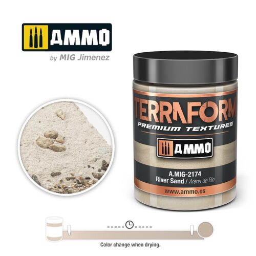 AMIG2174 Pasta Acrilica TERRAFORM River Sand – 100ml AMMO MIG