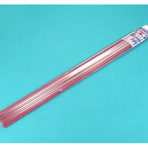 Tamiya 70137 Listelli rotondi vuoto trasparente 8 mm (3pz) lunghezza mm 400