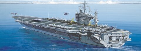 u.s.s. th. roosevelt portaerei italeri scala 1-720