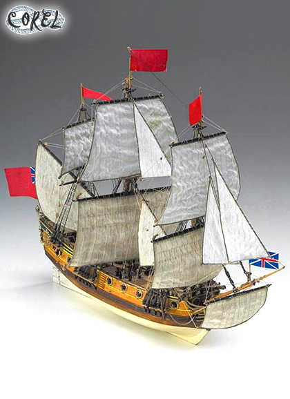 H.M.S. Peregrine scala 1:96 in kit di montaggio in legno COREL SM60