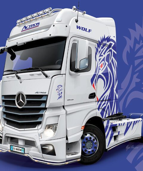 Mercedes-Benz ACTROS MP4 Giga Space scala 1:24 ITALERI 3935