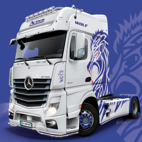 Mercedes-Benz ACTROS MP4 Giga Space scala 1:24 ITALERI 3935