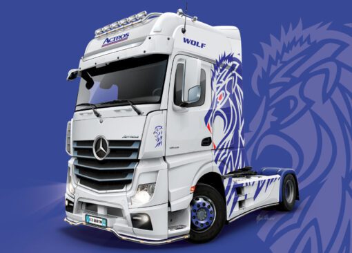 Mercedes-Benz ACTROS MP4 Giga Space scala 1:24 ITALERI 3935