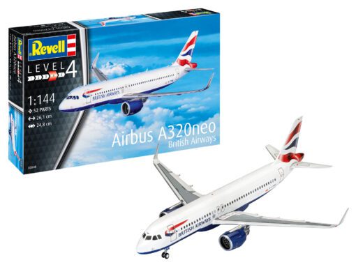 Airbus A320neo British Airways scala 1:144 REVELL 03840