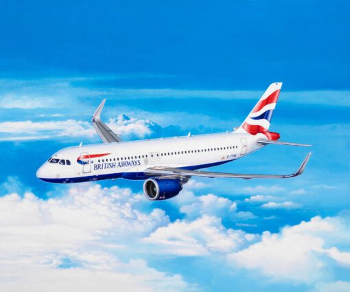 Airbus A320neo British Airways scala 1:144 REVELL 03840 - immagine 6