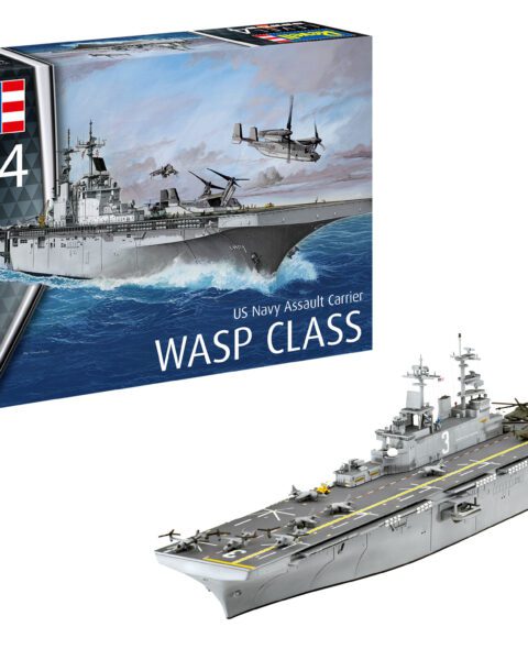 Portaerei d'assalto USS WASP CLASS scala 1:700 REVELL 05178
