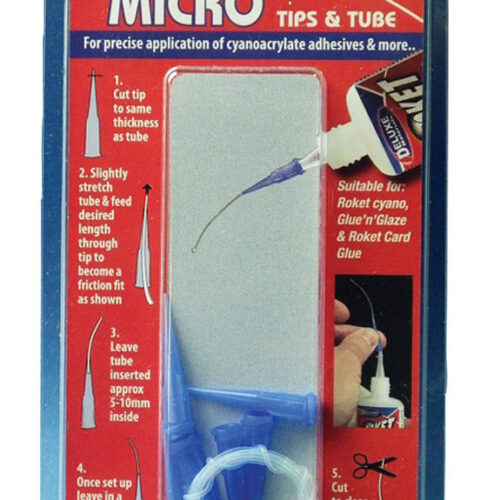 Roket Glue Tips micro applicatore capillare di precisione, pz.6 DELUXE MATERIALS DL-AC9