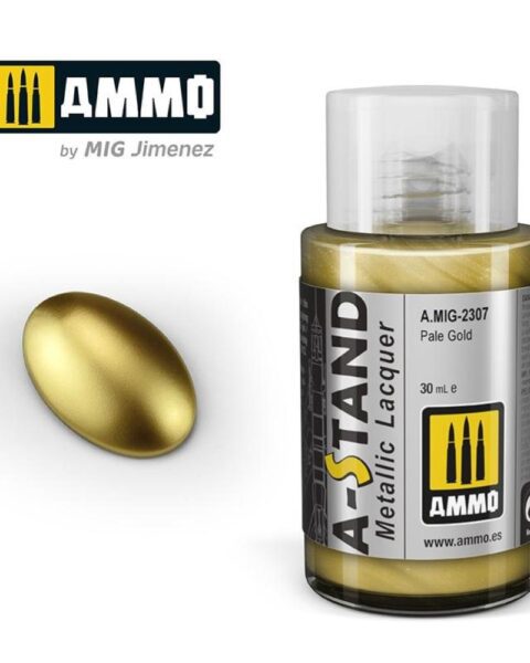 AMIG2307  A-STAND Pale Gold - 30ml colore a smalto per aerografo AMMO MIG