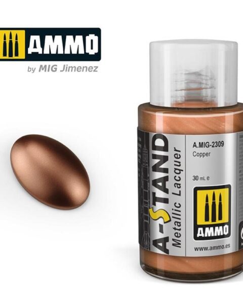 AMIG2309  A-STAND Copper - 30ml colore a smalto per aerografo AMMO MIG