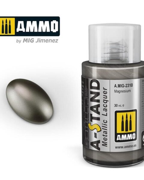 AMIG2310  A-STAND Magnesium - 30ml colore a smalto per aerografo AMMO MIG