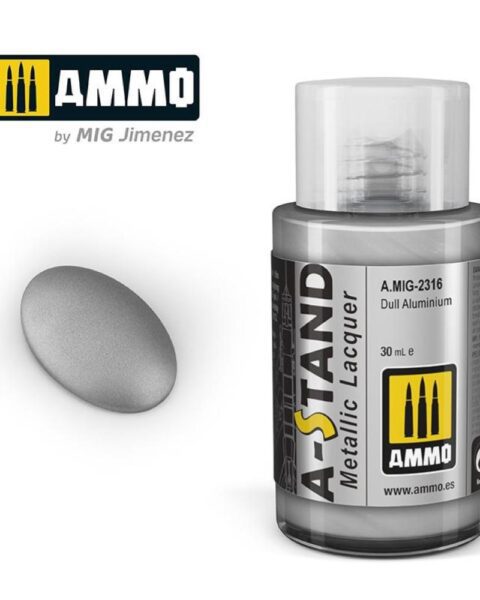 AMIG2316 A-STAND Dull Aluminium  30ml colore a smalto per aerografo AMMO MIG
