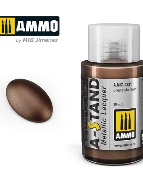 AMIG2321 A-STAND Engine Manifold 30ml colore a smalto per aerografo AMMO MIG