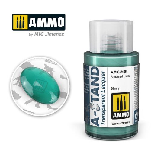 AMIG2406 A-STAND Armoured Glass – 30ml colore a smalto per aerografo AMMO MIG