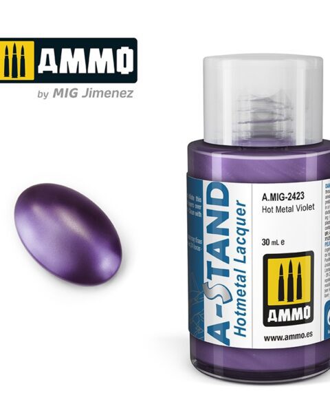 AMIG2423 A-STAND Hot Metal Violet   - 30ml colore a smalto per aerografo AMMO MIG
