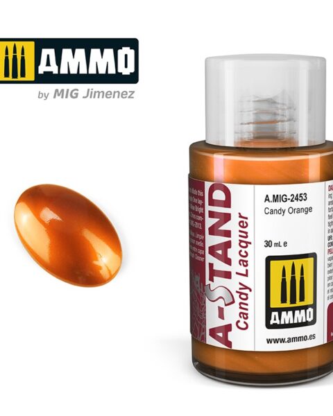 AMIG2453 A-STAND Candy Orange - 30ml colore a smalto per aerografo AMMO MIG
