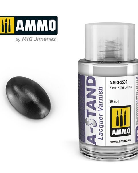AMIG2500 A-STAND Klear kote Gloss - 30ml colore a smalto per aerografo AMMO MIG
