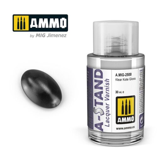 AMIG2500 A-STAND Klear kote Gloss – 30ml colore a smalto per aerografo AMMO MIG