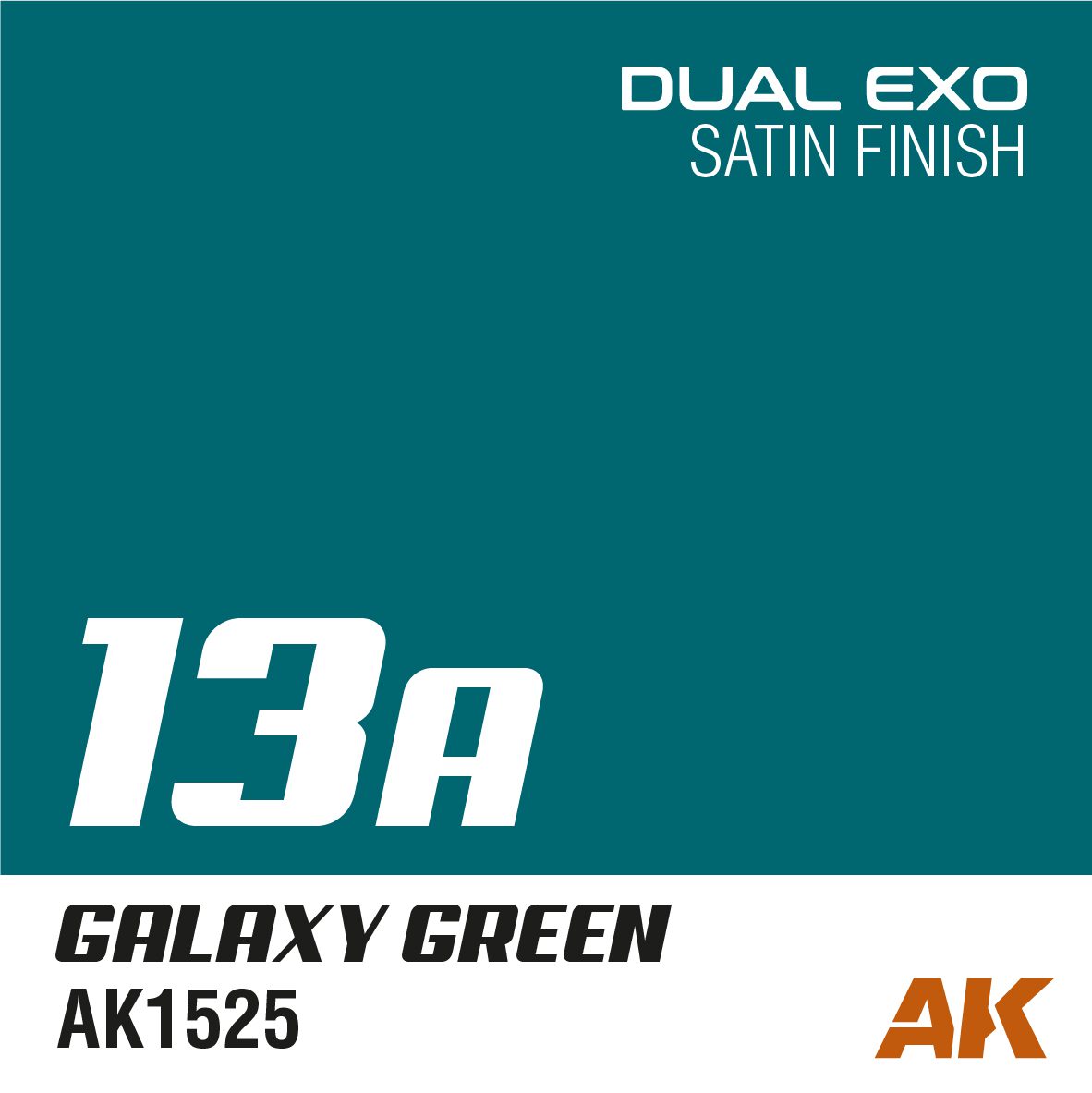 AK1525 DUAL EXO 13A – GALAXY GREEN 60ml AK INTERACTIVE - immagine 2