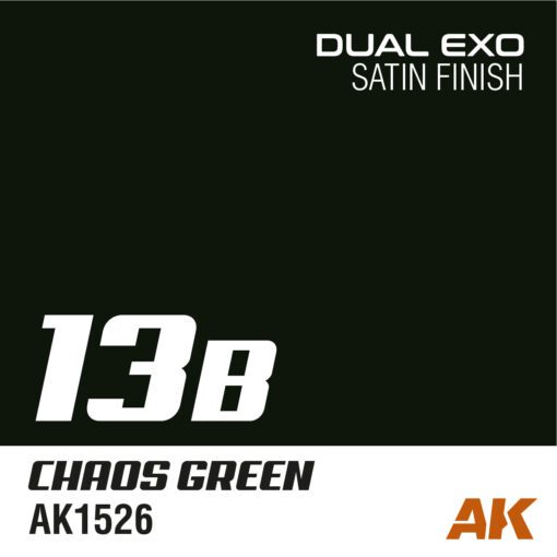 AK1526 DUAL EXO 13B – CHAOS GREEN 60ml AK INTERACTIVE - immagine 2