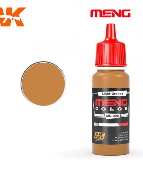 MC008 LIGHT ORANGE 17ml MENG COLOR AK INTERACTIVE