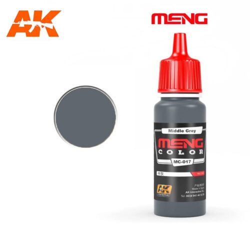 MC017 MIDDLE GREY 17ml MENG COLOR AK INTERACTIVE
