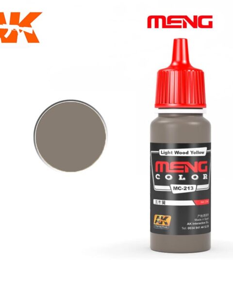 MC213 LIGHT WOOD YELLOW 17ml MENG COLOR AK INTERACTIVE