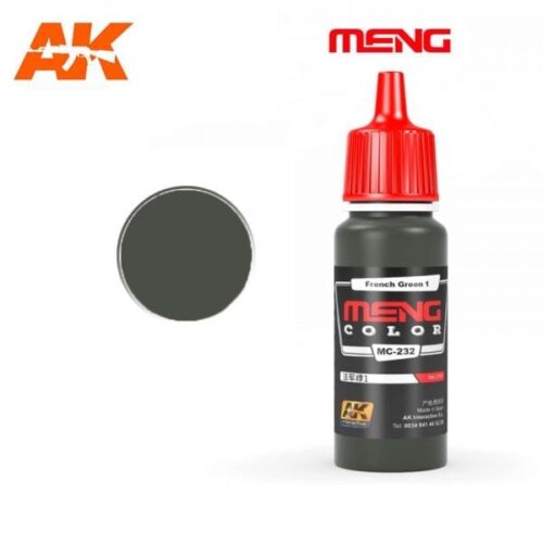 MC232 FRENCH GREEN 1 17ml MENG COLOR AK INTERACTIVE