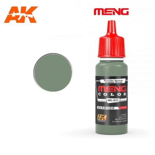 MC233 RUSSIAN VEHICLE INTERIOR GREEN 17ml MENG COLOR AK INTERACTIVE