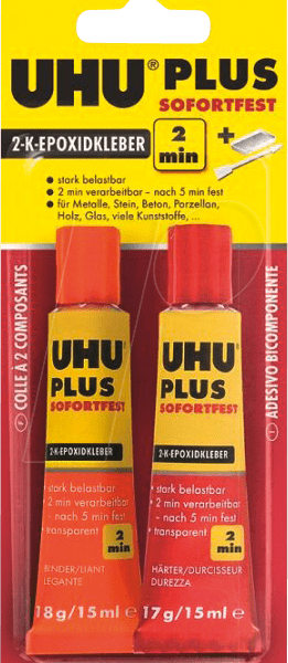 Colla epossidica UHU plus sofortfest 2-K-Epoxidharzkleber /35g
