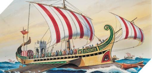 ROMAN WARSHIP CIRCA B.C 50 scala 1:72  ACADEMY 14207 - immagine 2