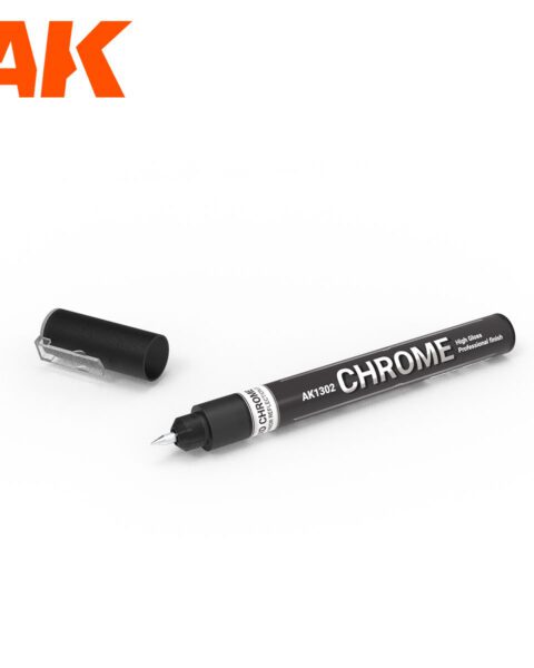 AK1302 METALLIC LIQUID MARKER – CHROME –  AK INTERACTIVE