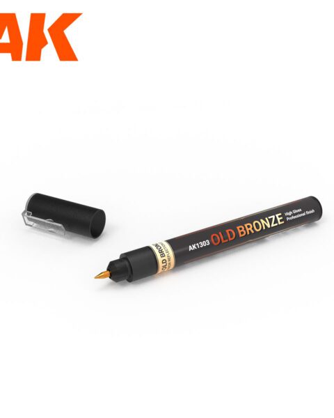 AK1303 METALLIC LIQUID MARKER – OLD BRONZE –  AK INTERACTIVE