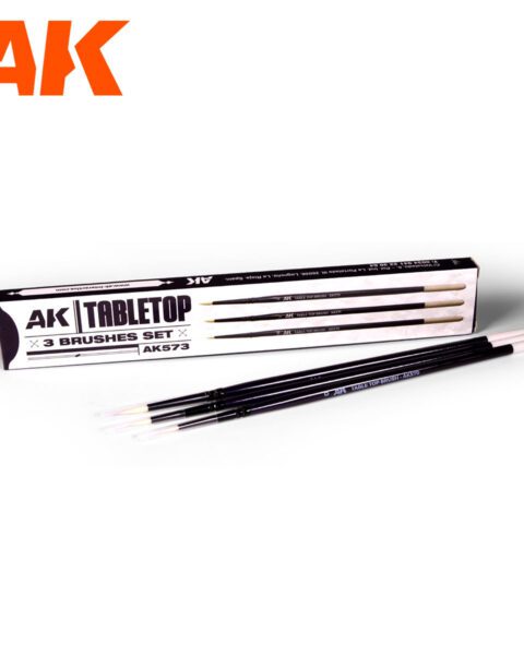 AK573 - SET DI SPAZZOLE DA TAVOLO 0, 1, 2 AK INTERACTIVE