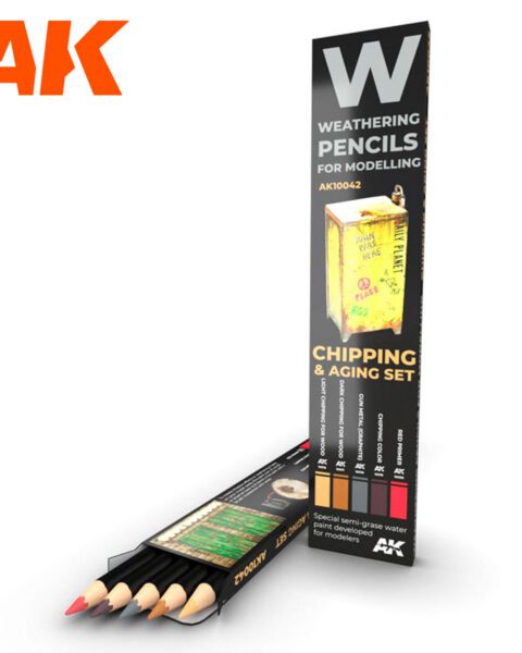 AK10042 SET PER SCHEGGIATURA E INVECCHIAMENTO AK INTERACTIVE