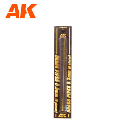 TUBI IN OTTONE 0.3MM Ø. 5 UNITÀ AK INTERACTIVE AK9102
