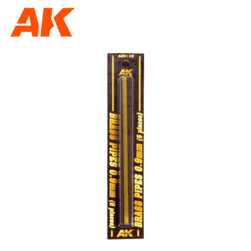 TUBI IN OTTONE 0.9MM Ø. 5 UNITÀ AK INTERACTIVE AK9108