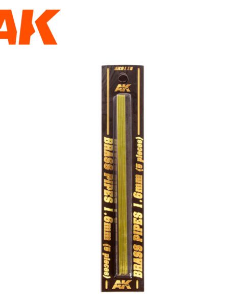 TUBI IN OTTONE 1.6MM Ø. 5 UNITÀ AK INTERACTIVE AK9115