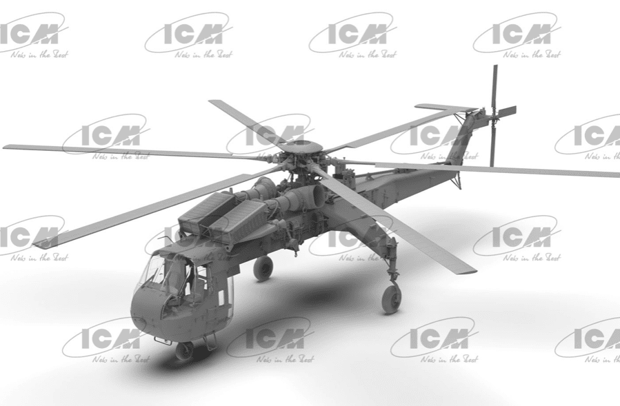 Sikorsky CH-54A Tarhe, US Heavy Helicopter scala 1:35 ICM 53054 - immagine 2