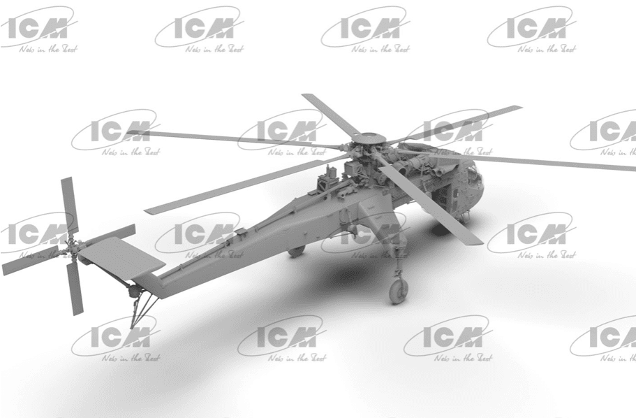 Sikorsky CH-54A Tarhe, US Heavy Helicopter scala 1:35 ICM 53054 - immagine 3
