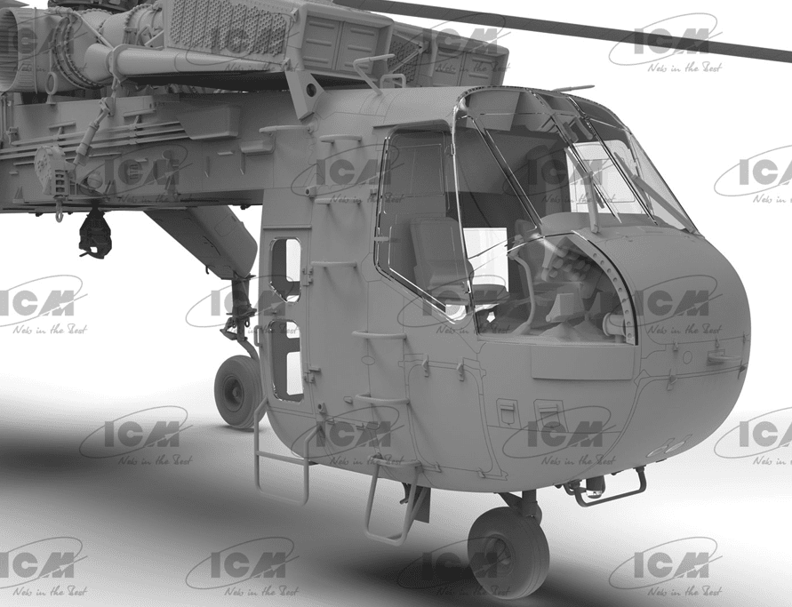 Sikorsky CH-54A Tarhe, US Heavy Helicopter scala 1:35 ICM 53054 - immagine 5