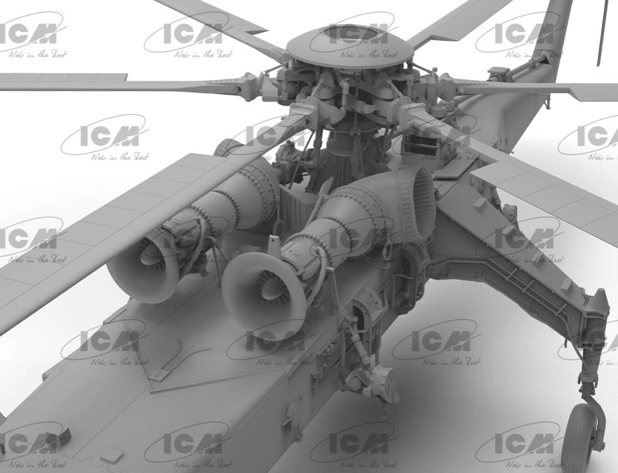 Sikorsky CH-54A Tarhe, US Heavy Helicopter scala 1:35 ICM 53054 - immagine 6